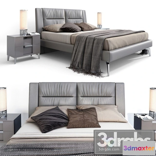 942660 - Leather Modern Bed