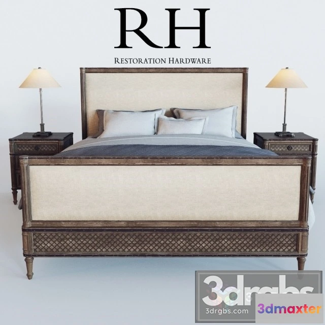 942778 - Louis XVI Treillage Bed