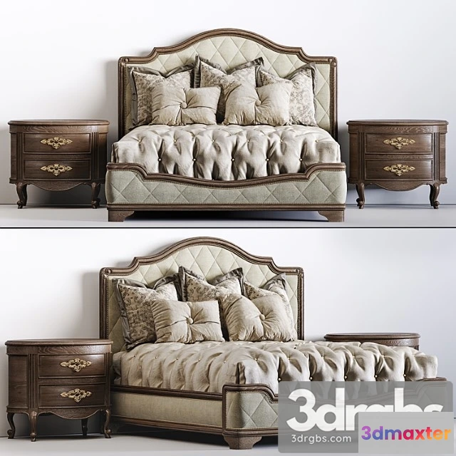 942848 - Marge Carson Rivoli Panel Bed 2