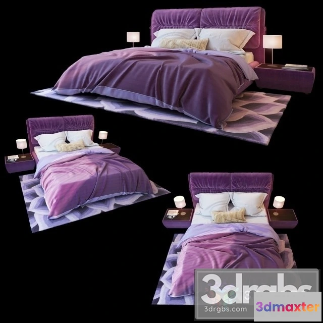 942996 - Milana Velvet Bed