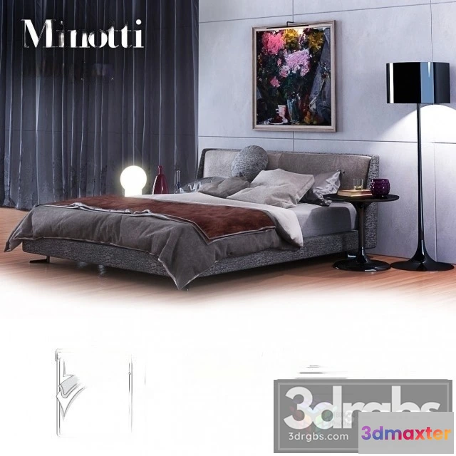 943110 - Minotti Spencer Bed 04