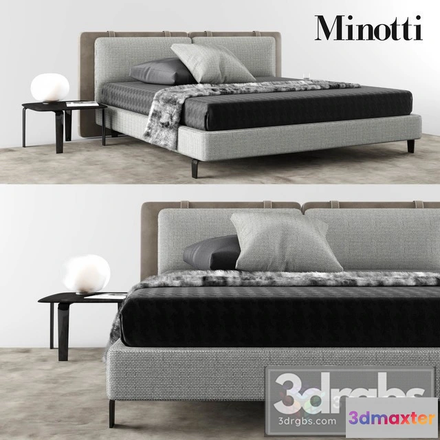 943148 - Minotti Tatlin Soft Bed 02