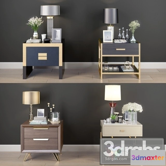 943388 - Nightstand Decorative Set 01
