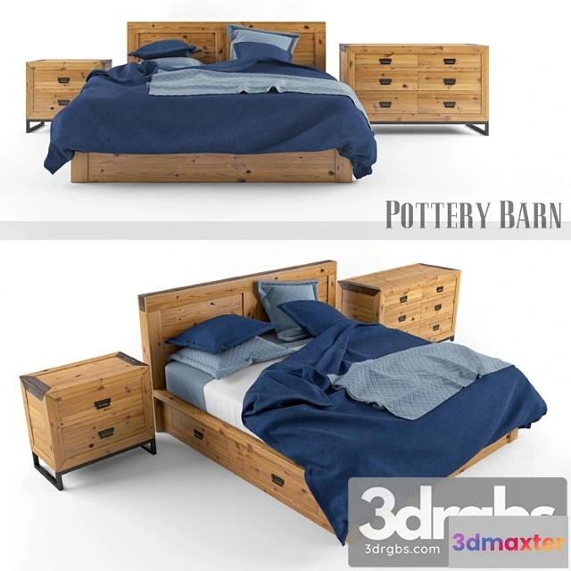 943724 - Pottery Barn Hendrix Bed Set