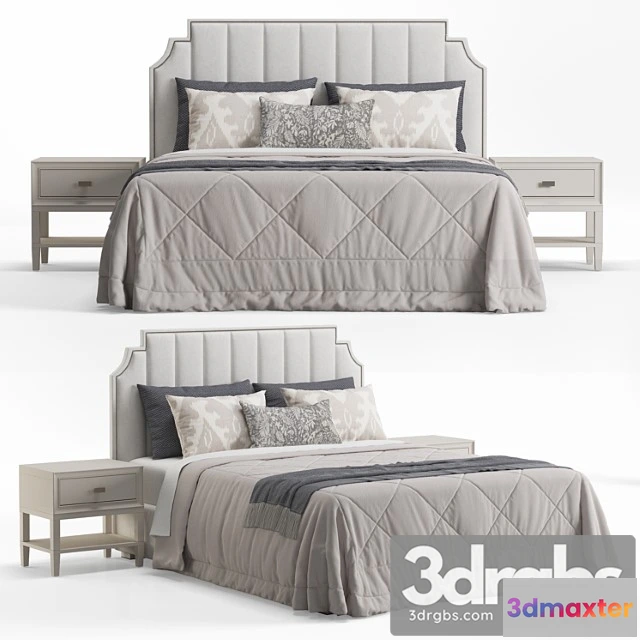 943748 - Princeton Step Rectangular Upholstered Bed