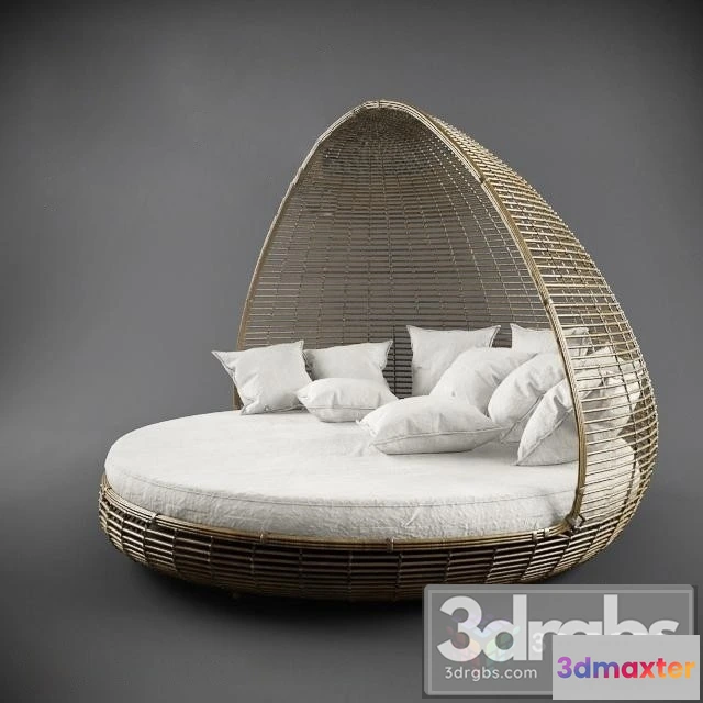 943788 - Rattan Outdoor Bed