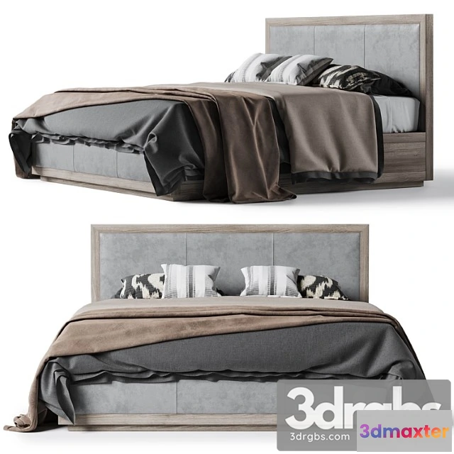 943816 - Restoration hardware kempton fabric platform bed 2