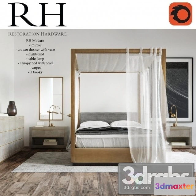 943818 - Restoration Hardware Modern Bedroom
