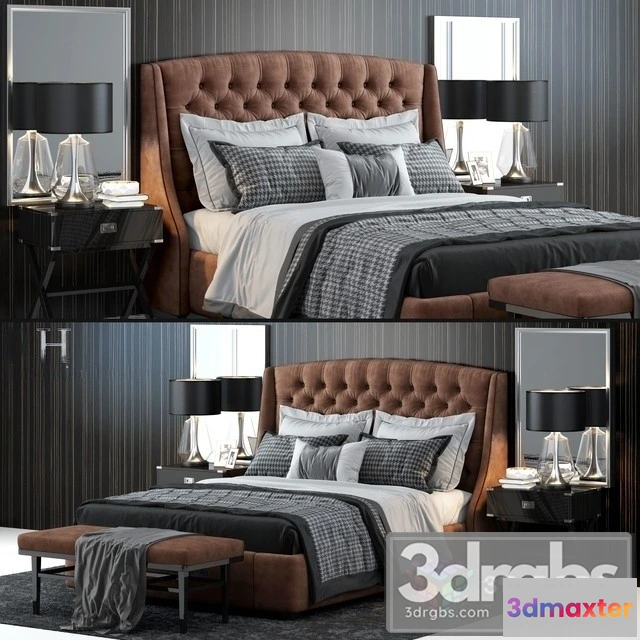 943820 - Restoration Hardware Warner Tufted Bed