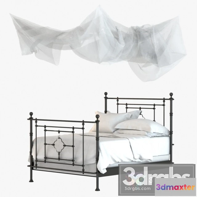 943832 - RH 19th Quatrefoil Iron Bed