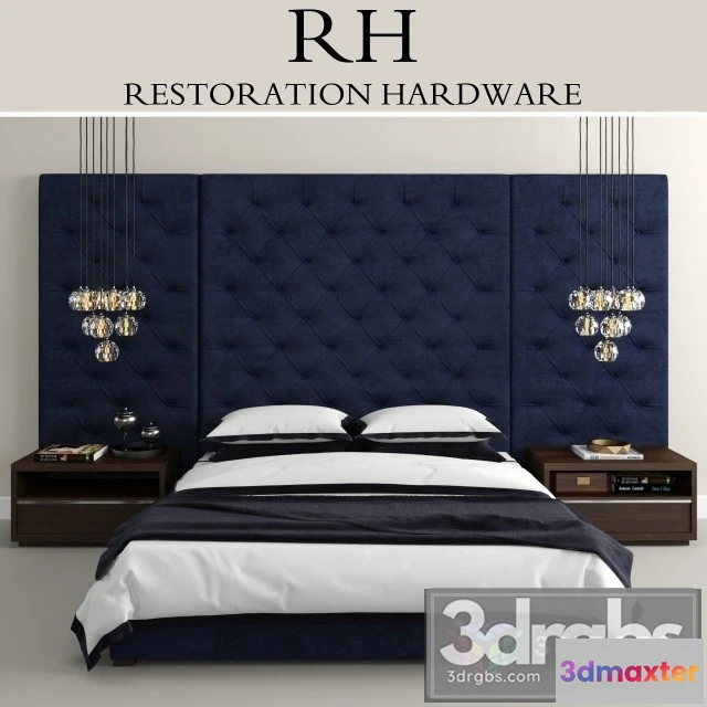 943904 - RH Contemporary Tufted Bed