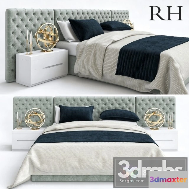 943972 - RH Neoclassic Fabric Bed