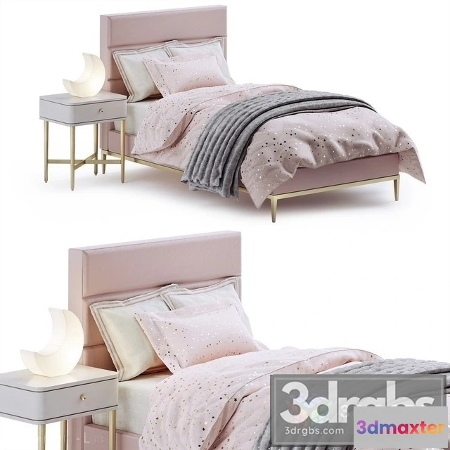943978 - RH Pfeiffer Velvet Bed - No.2