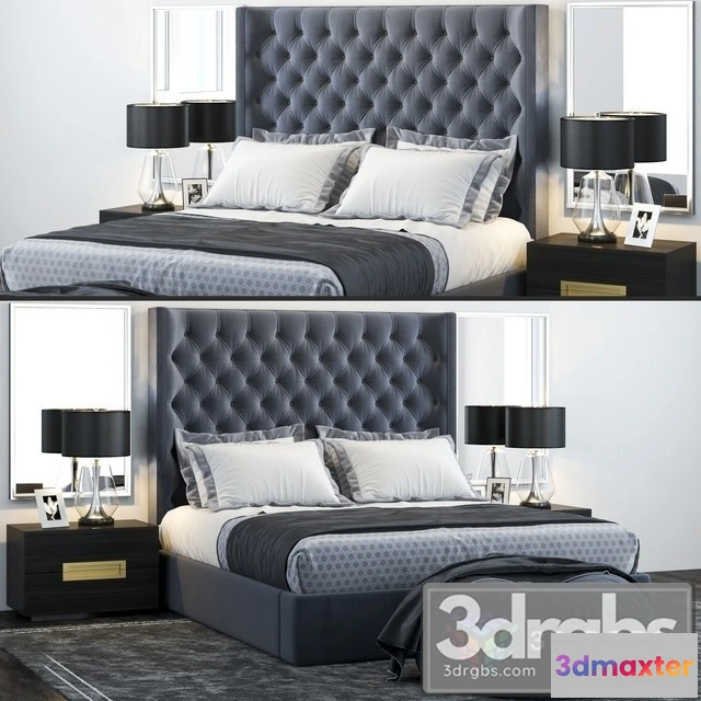 944020 - RH Zadie Tufted Bed