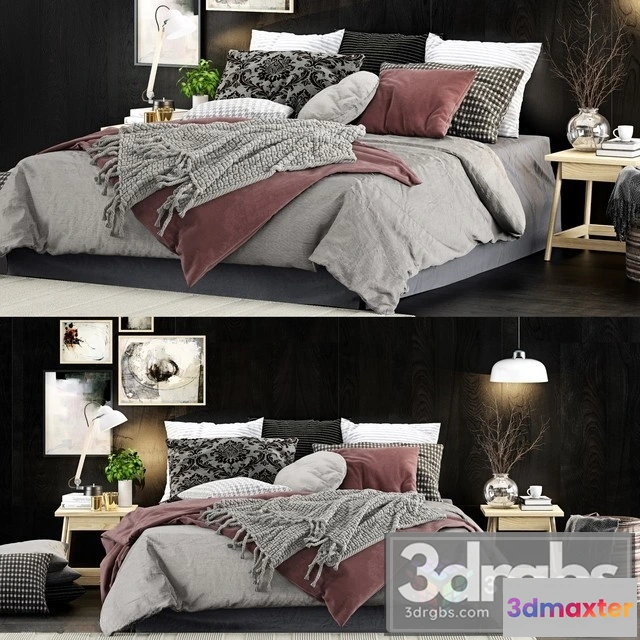 944206 - Scandinavian Fabric Bed