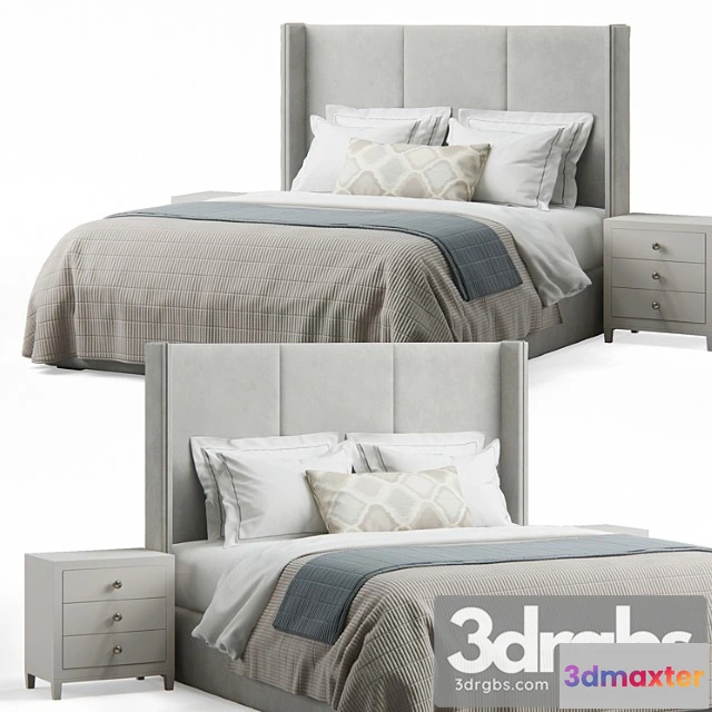 944402 - Striped Headboard Bed