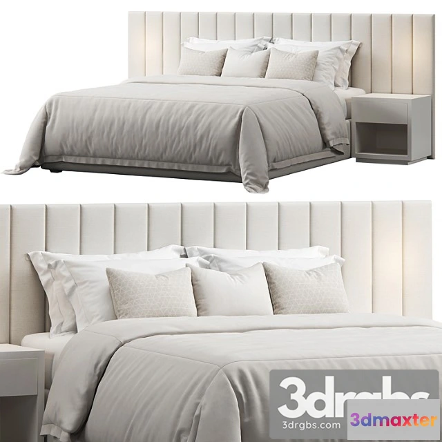 944404 - Striped Panel Headboard Bed