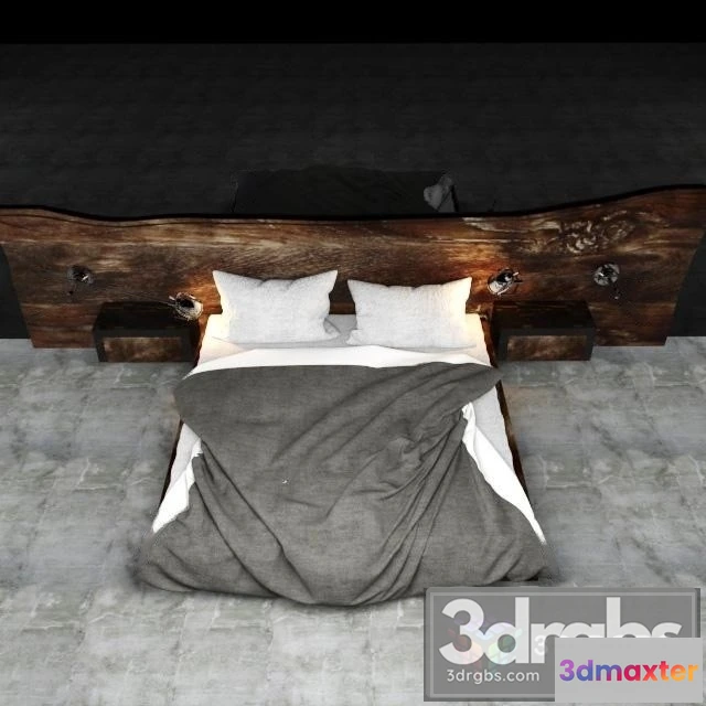 944780 - Wooden Headborad Bed