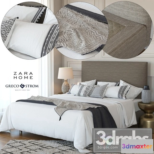 944816 - Zara Home Linen Col Bed