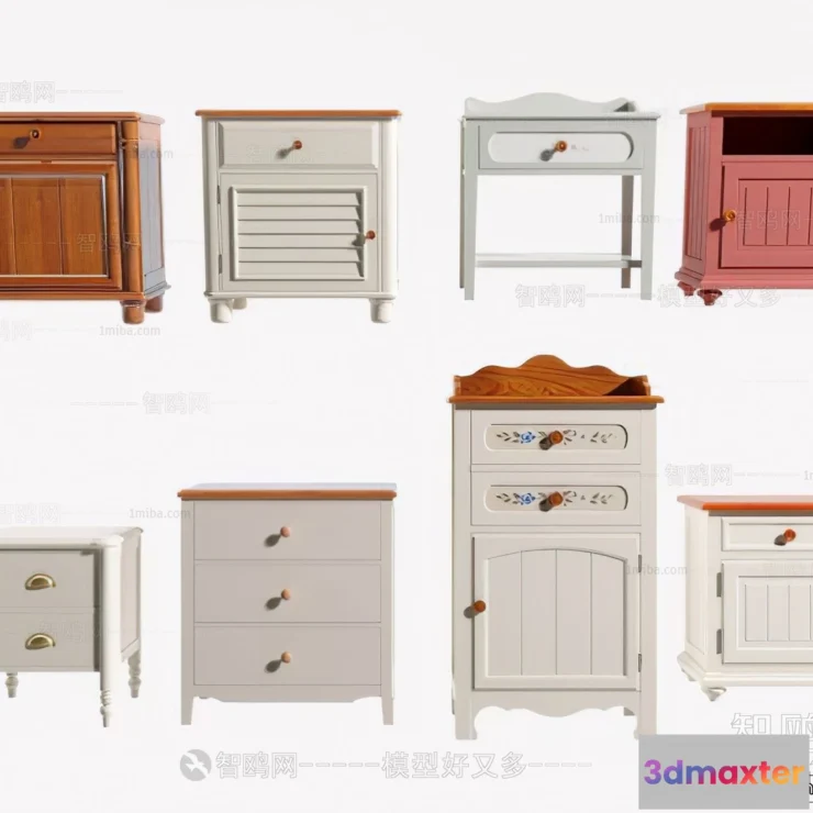1374529 - Bedside Tables - 3D Furniture Models - 003 3D Max