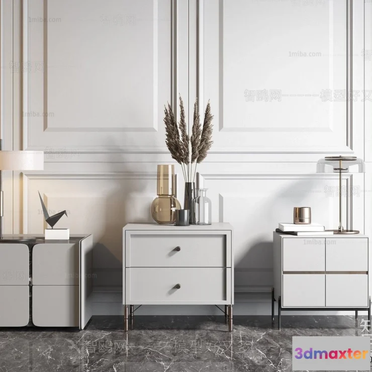 1374596 - Bedside Tables - 3D Furniture Models - 004 3D Max