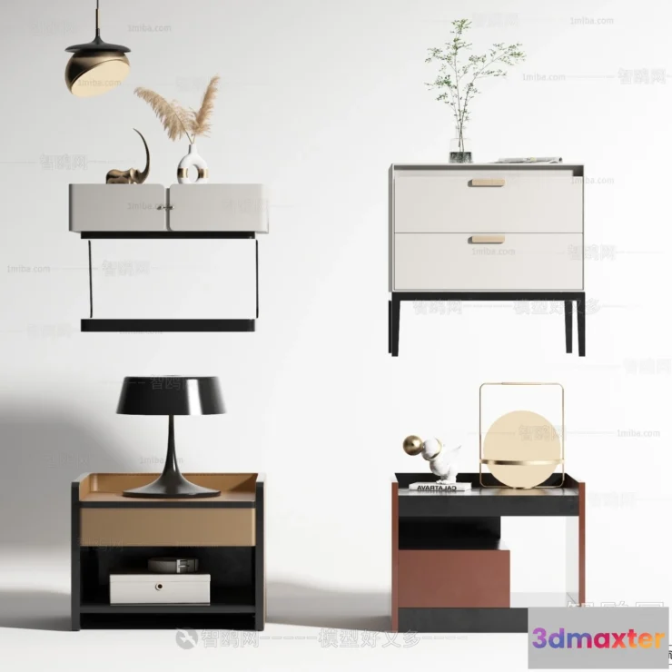 1374663 - Bedside Tables - 3D Furniture Models - 005 3D Max