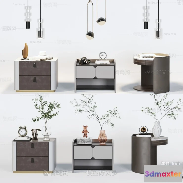 1374728 - Bedside Tables - 3D Furniture Models - 006 3D Max