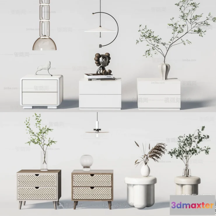 1374795 - Bedside Tables - 3D Furniture Models - 007 3D Max