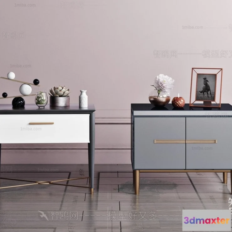 1376484 - Bedside Tables - 3D Furniture Models - 032 3D Max