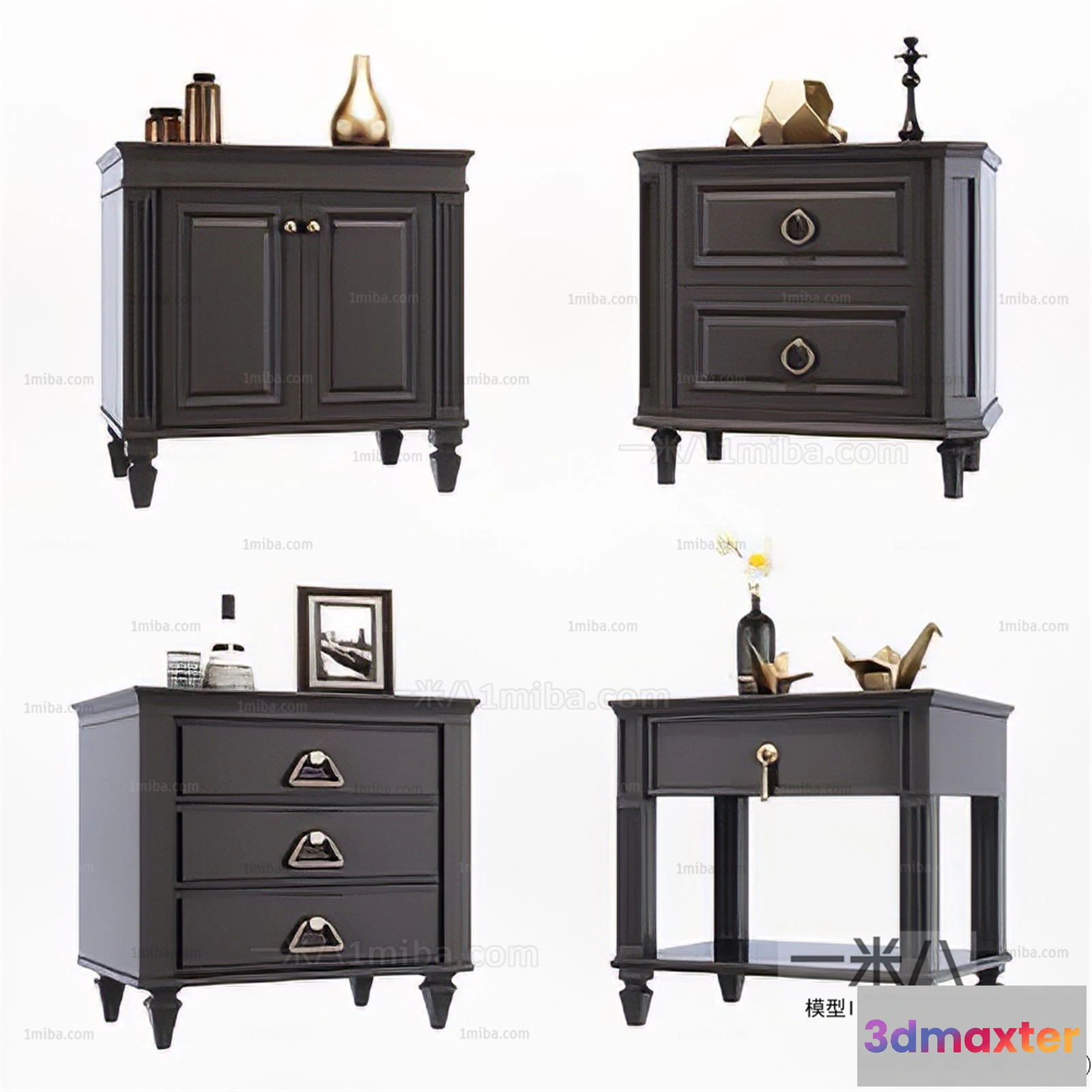 1376892 - Bedside Tables - 3D Furniture Models - 038 3D Max