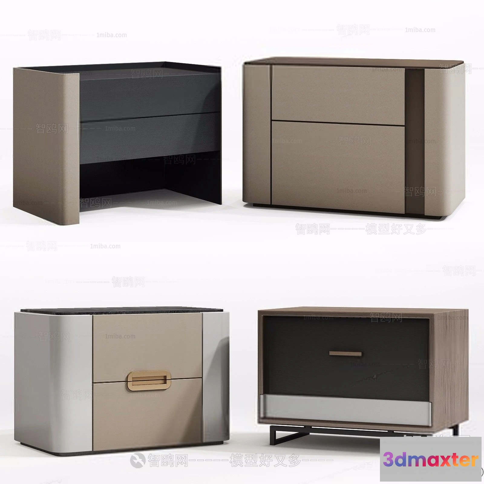 1377158 - Bedside Tables - 3D Furniture Models - 042 3D Max