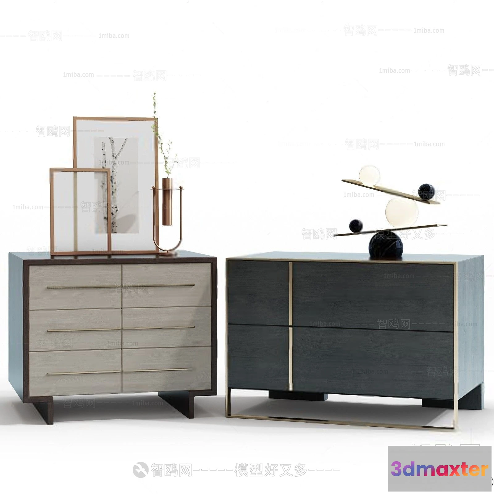 1377474 - Bedside Tables - 3D Furniture Models - 047 3D Max