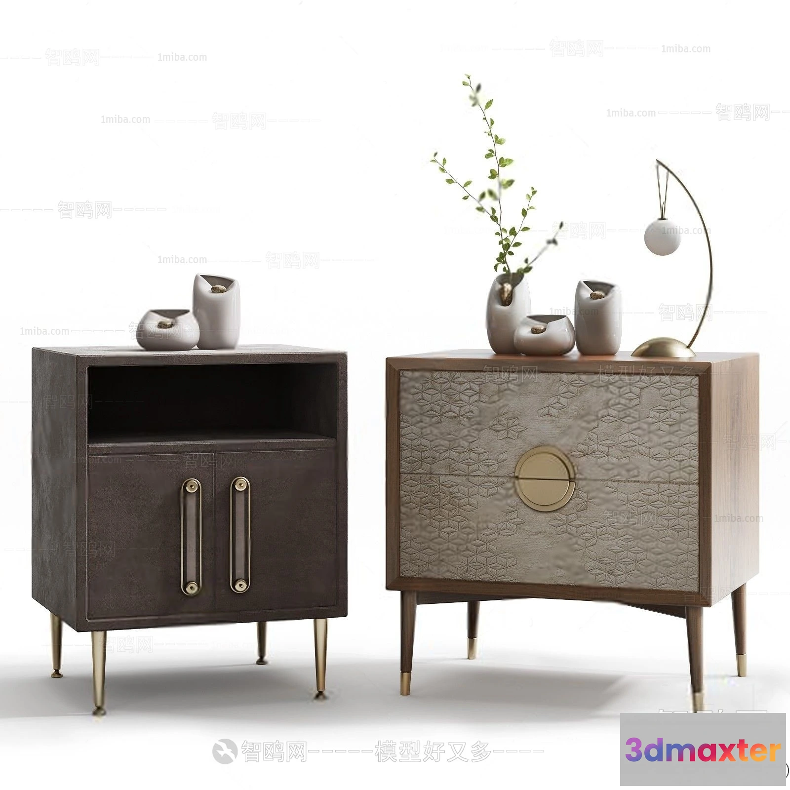 1377550 - Bedside Tables - 3D Furniture Models - 048 3D Max