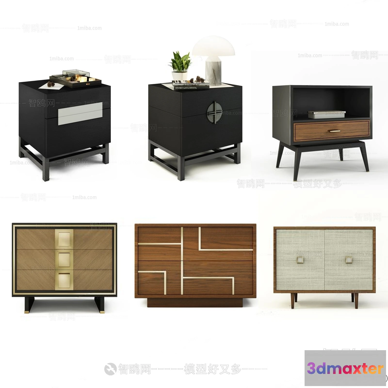 1379717 - Bedside Tables - 3D Furniture Models - 081 3D Max