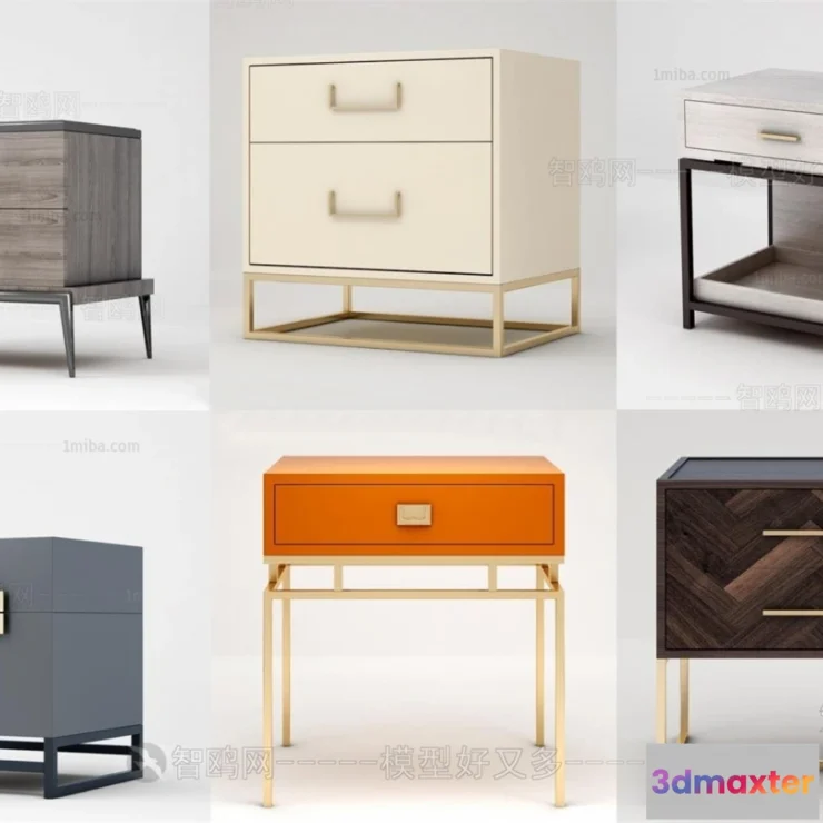 1380238 - Bedside Tables - 3D Furniture Models - 089 3D Max