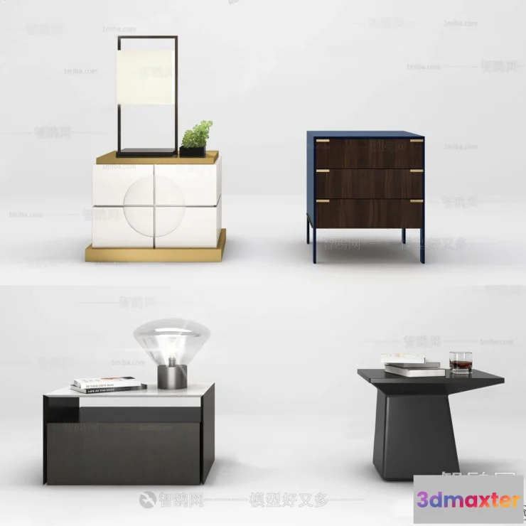 1380527 - Bedside Tables - 3D Furniture Models - 093 3D Max