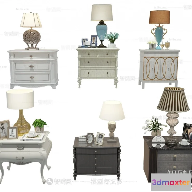 1380855 - Bedside Tables - 3D Furniture Models - 098 3D Max