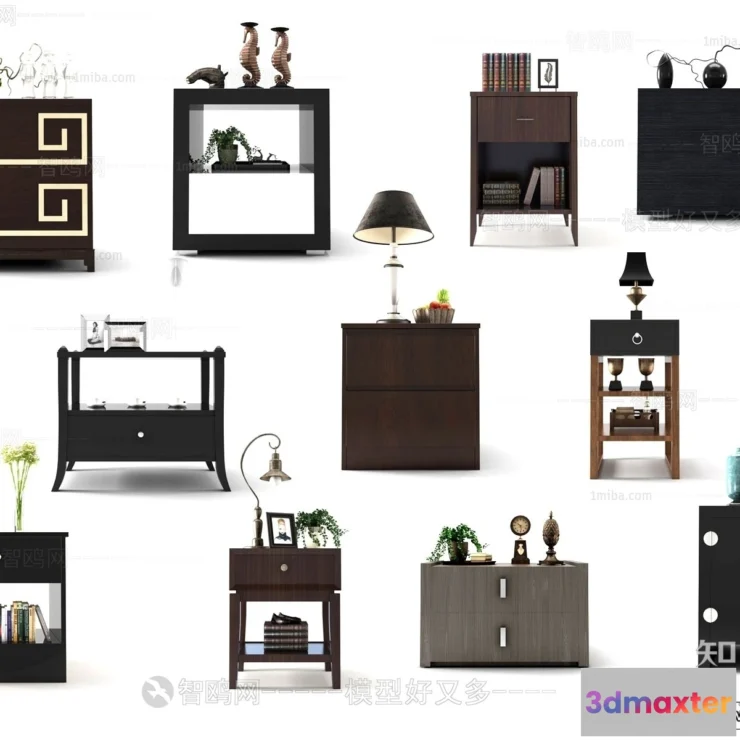 1380922 - Bedside Tables - 3D Furniture Models - 099 3D Max