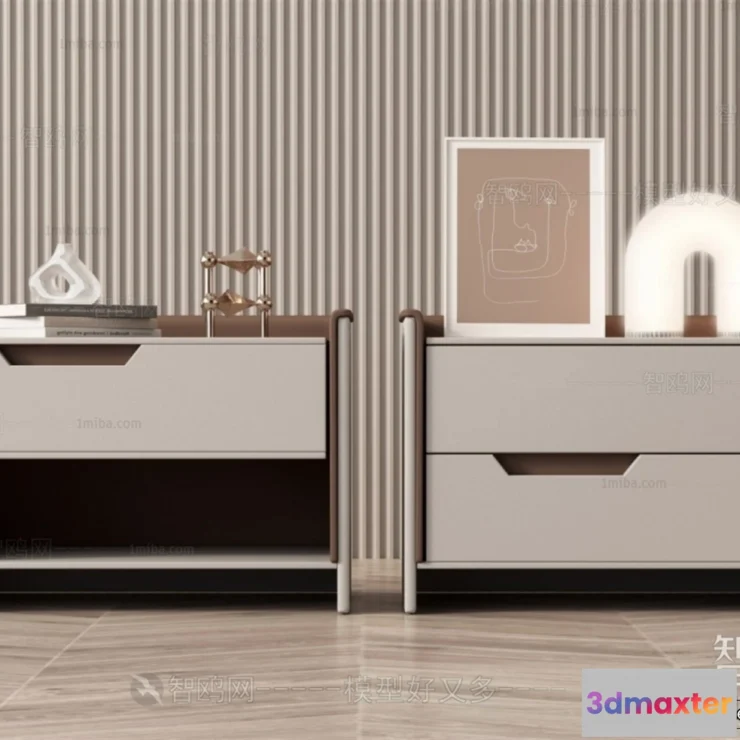 1382446 - Bedside Tables - 3D Furniture Models - 122 3D Max