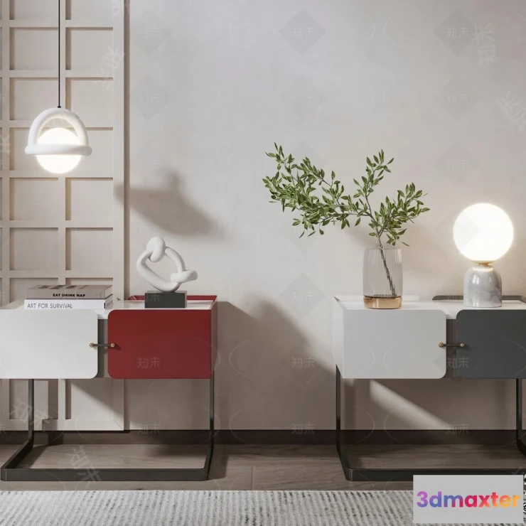 1382506 - Bedside Tables - 3D Furniture Models - 123 3D Max