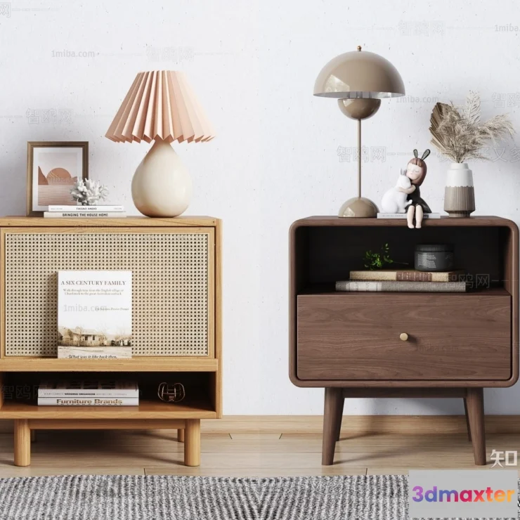 1382982 - Bedside Tables - 3D Furniture Models - 130 3D Max