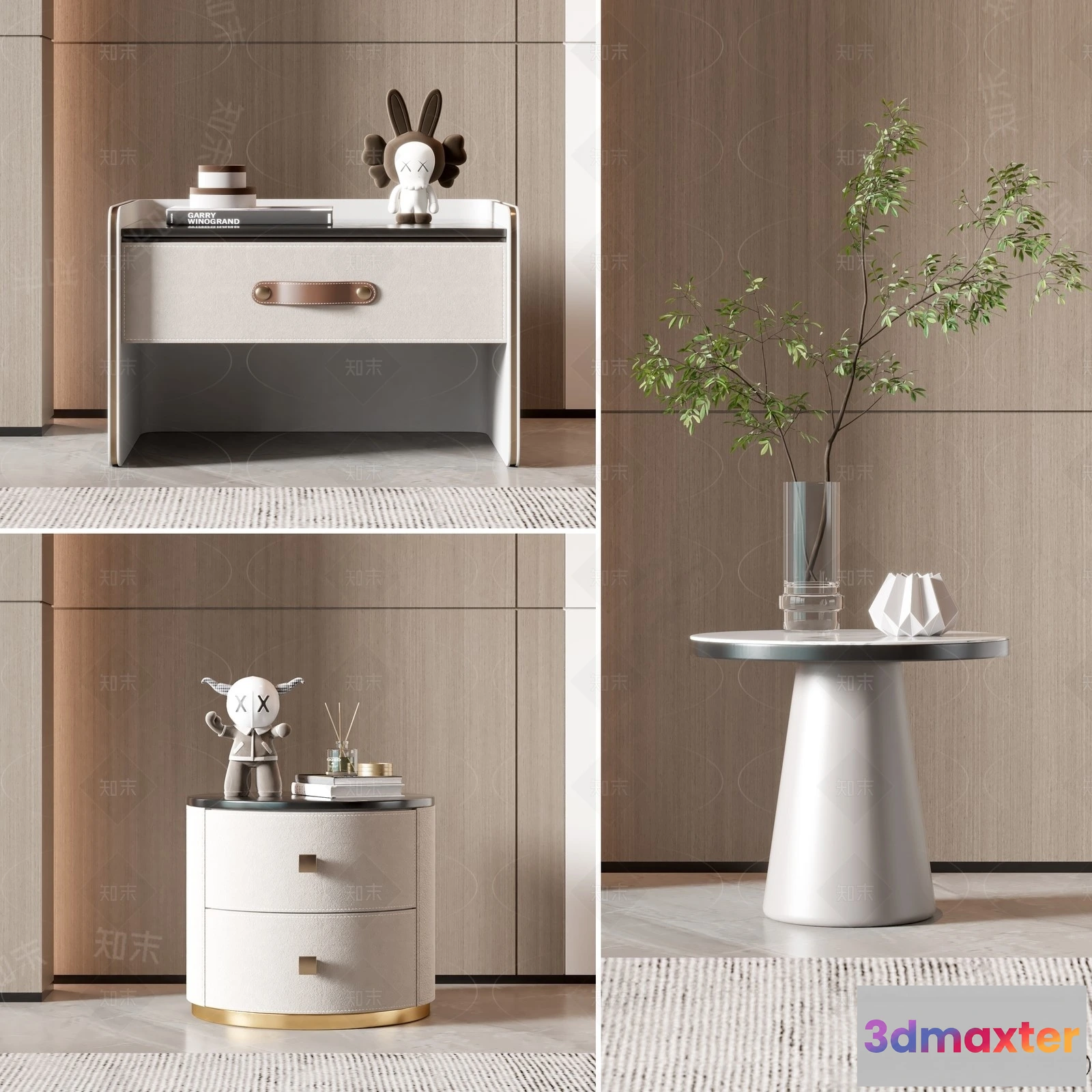 1383091 - Bedside Tables - 3D Furniture Models - 132 3D Max