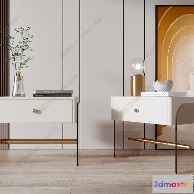 1384640 - Bedside Tables - 3D Furniture Models - 156 3D Max