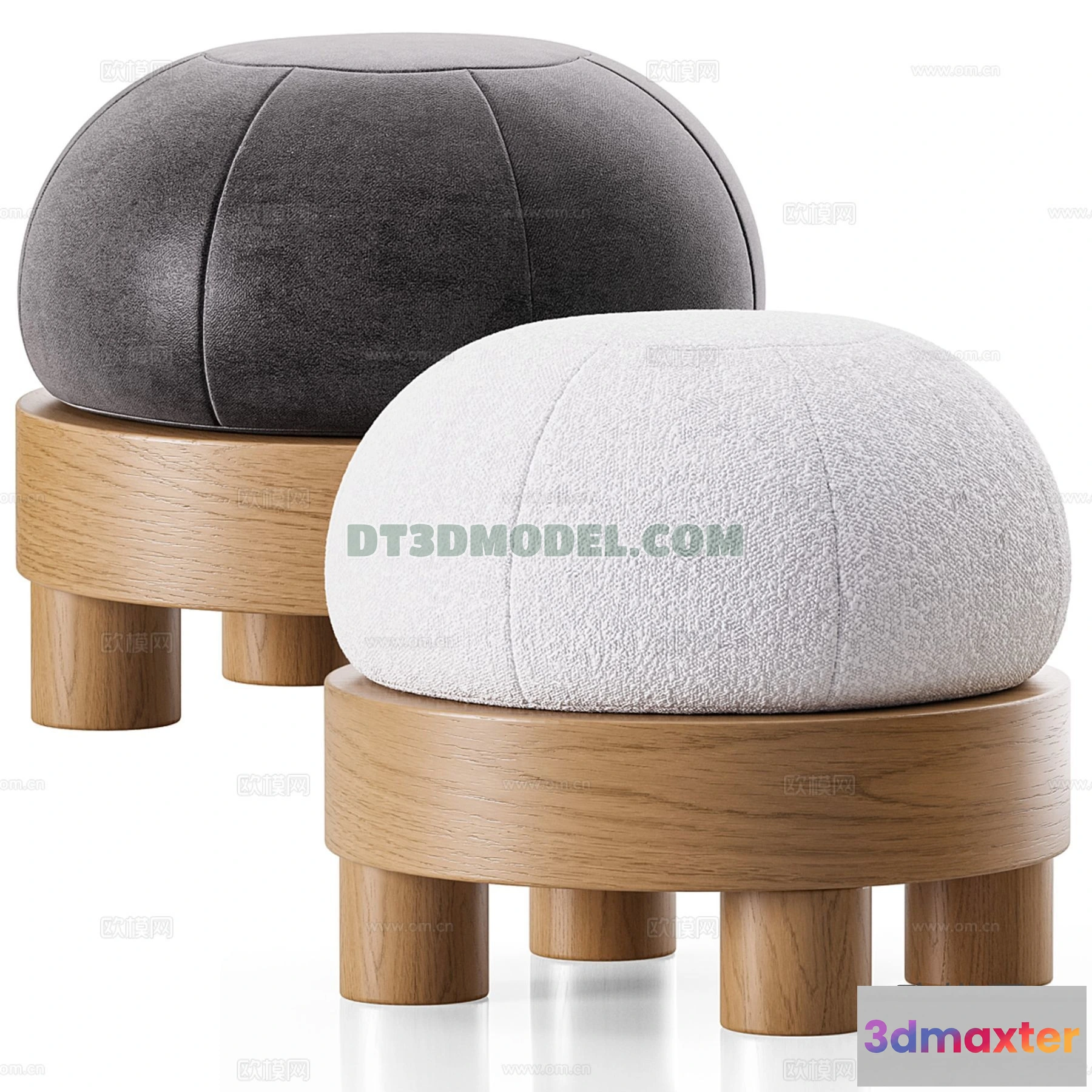 1517816 - FURNITURE - BEDSIDE TABLE - 3D Model For Interior Design - 2078 3D Max