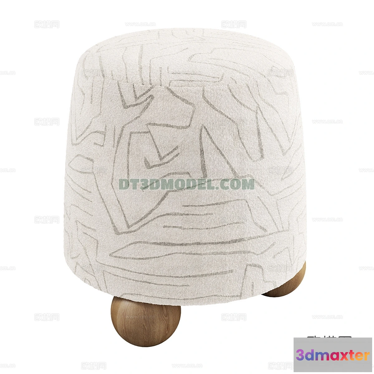 1517832 - FURNITURE - BEDSIDE TABLE - 3D Model For Interior Design - 2086 3D Max