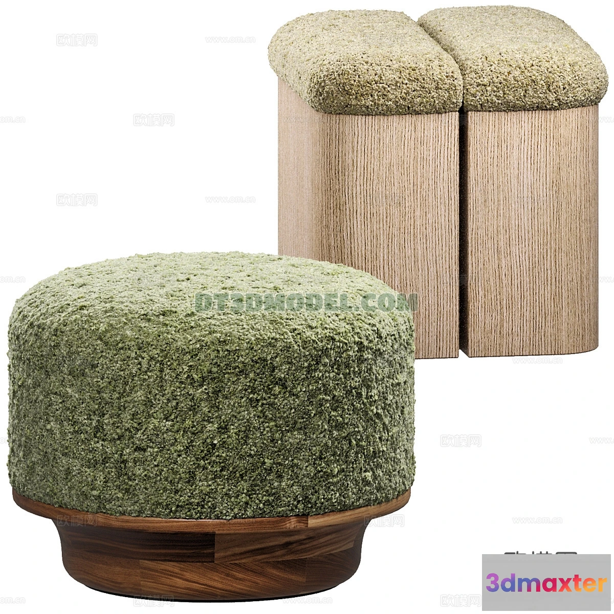 1517834 - FURNITURE - BEDSIDE TABLE - 3D Model For Interior Design - 2087 3D Max