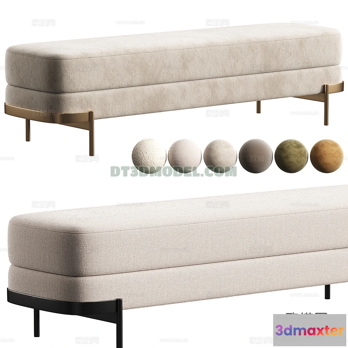 1517836 - FURNITURE - BEDSIDE TABLE - 3D Model For Interior Design - 2088 3D Max