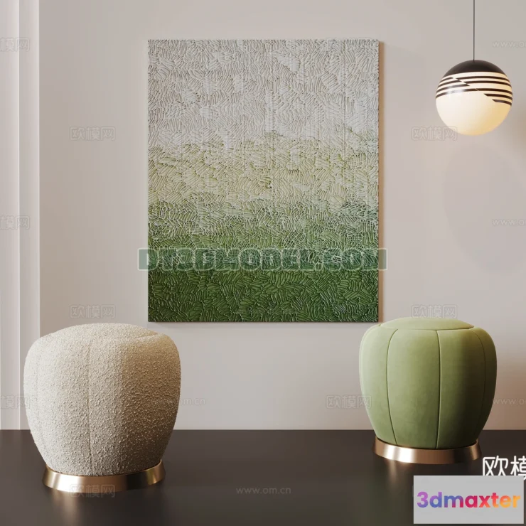 1517846 - FURNITURE - BEDSIDE TABLE - 3D Model For Interior Design - 2093 3D Max