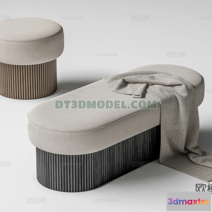 1517884 - FURNITURE - BEDSIDE TABLE - 3D Model For Interior Design - 2112 3D Max