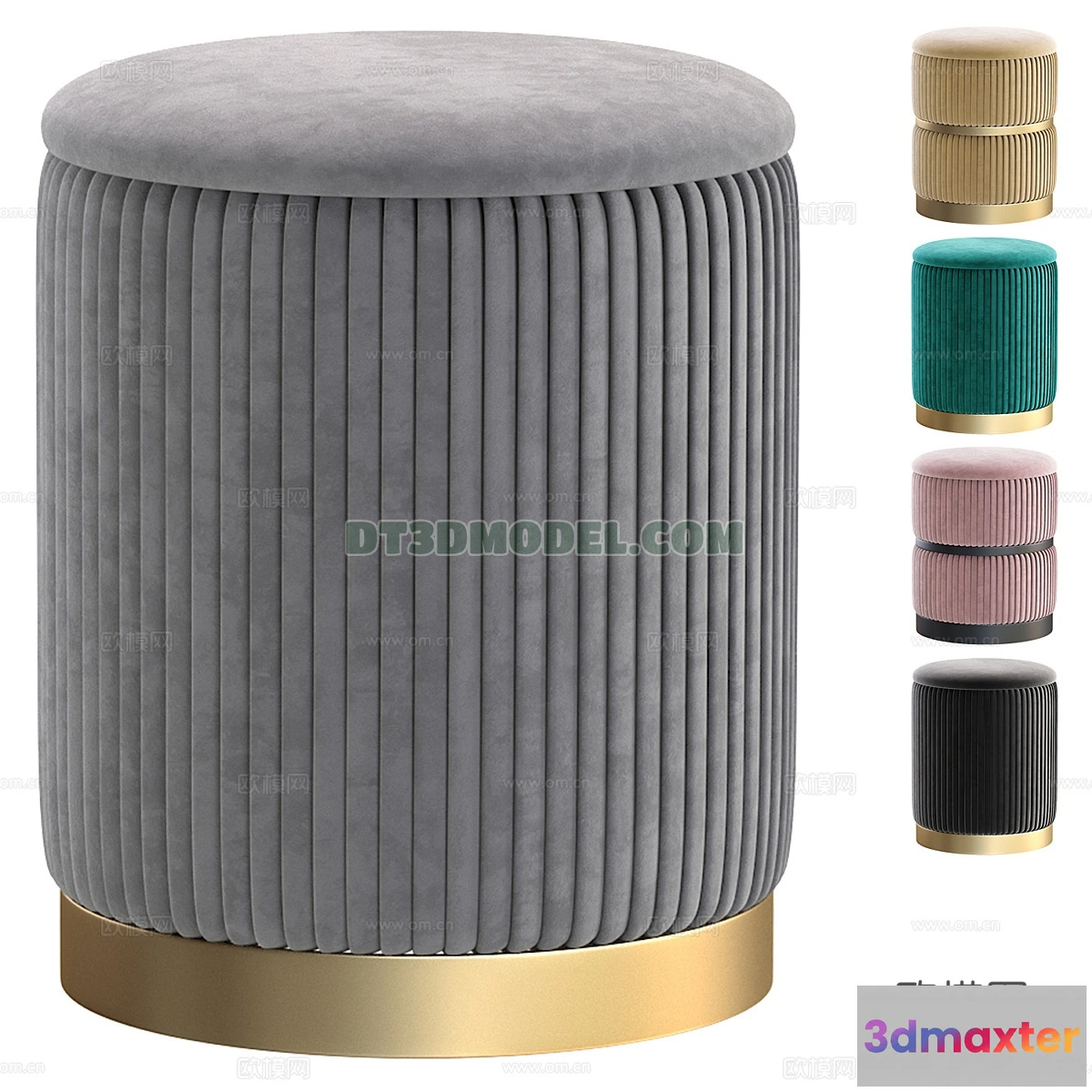 1517902 - FURNITURE - BEDSIDE TABLE - 3D Model For Interior Design - 2121 3D Max